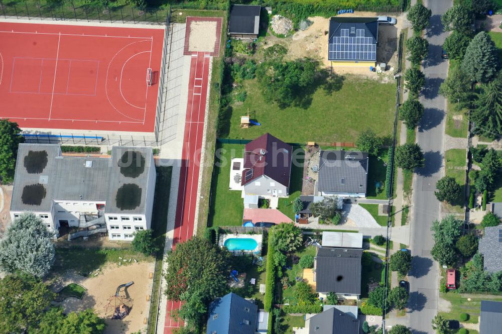 Berlin Kaulsdorf aus der Vogelperspektive: Einfamilienhaus- Siedlung in Berlin-Kaulsdorf