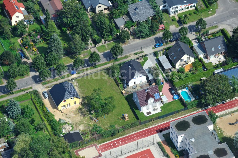 Luftbild Berlin Kaulsdorf - Einfamilienhaus- Siedlung in Berlin-Kaulsdorf