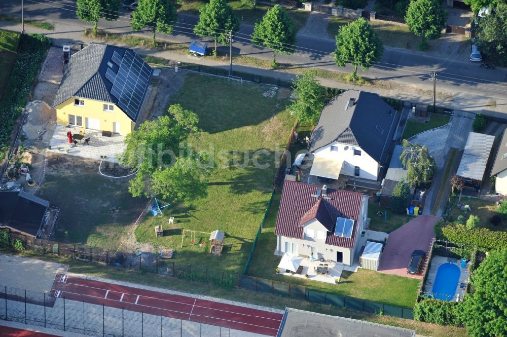 Berlin Kaulsdorf von oben - Einfamilienhaus- Siedlung in Berlin-Kaulsdorf