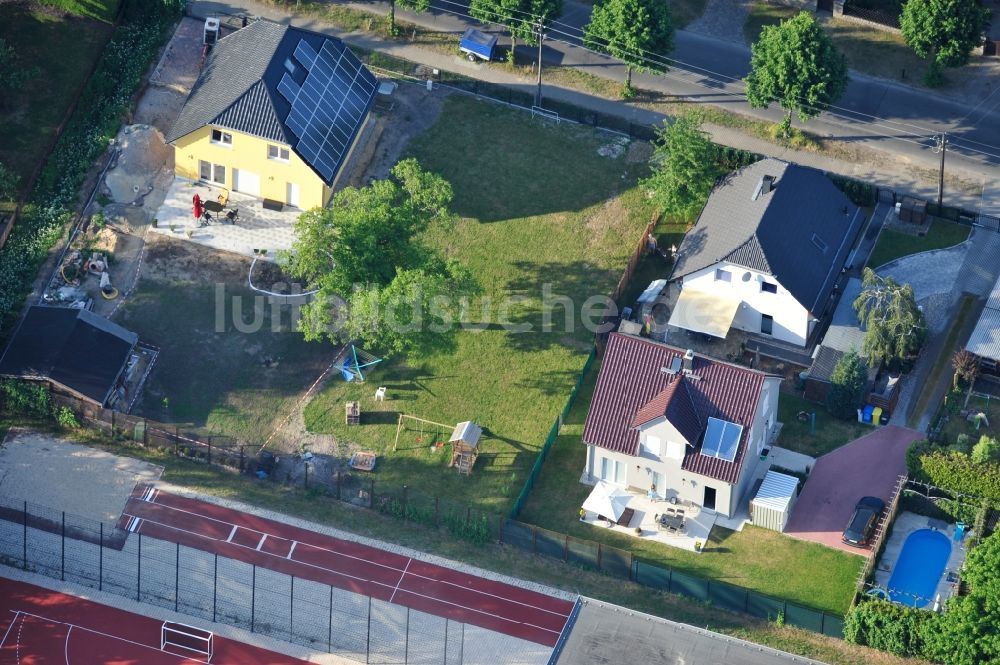 Berlin Kaulsdorf aus der Vogelperspektive: Einfamilienhaus- Siedlung in Berlin-Kaulsdorf