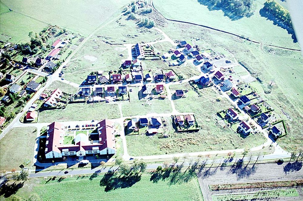 Luftbild Eberswalde-Lichterfelde / Brandenburg - Einfamilienhausneubausiedlung an der Messingwerkstraße im Stadtteil Lichterfelde von Eberswalde in Brandenburg.