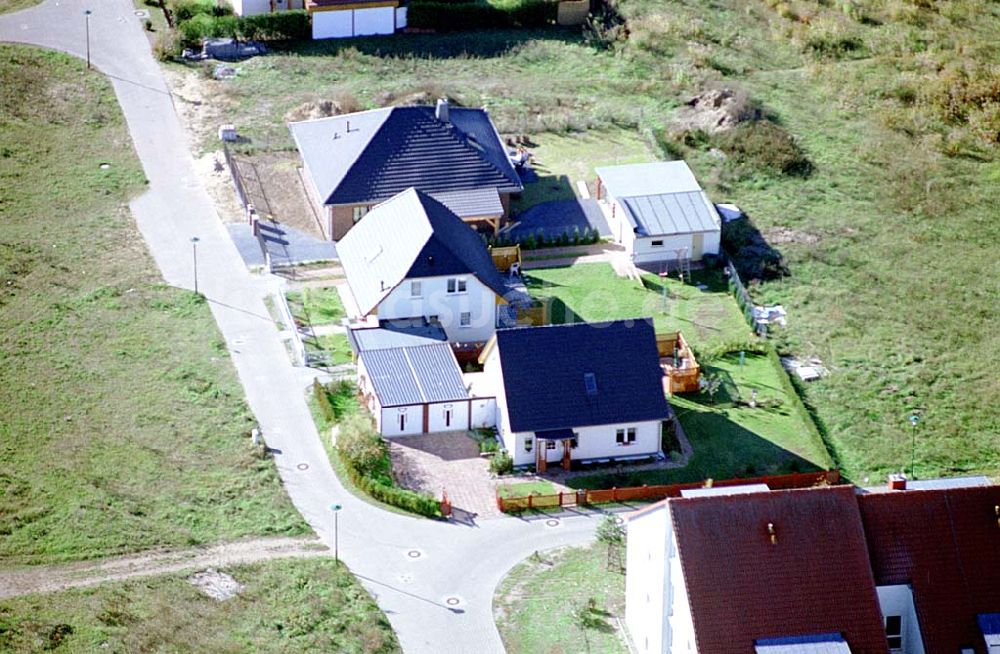 Luftaufnahme Eberswalde-Lichterfelde / Brandenburg - Einfamilienhausneubausiedlung im Stadtteil Lichterfelde von Eberswalde in Brandenburg