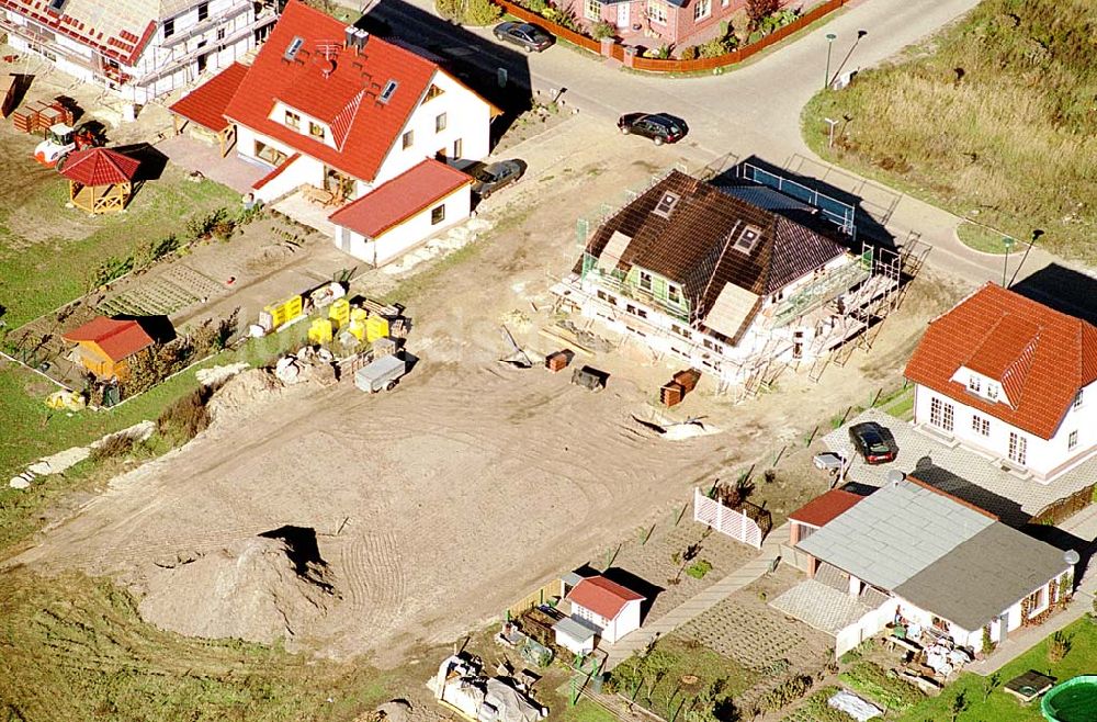 Luftbild Eberswalde-Lichterfelde / Brandenburg - Einfamilienhausneubausiedlung im Stadtteil Lichterfelde von Eberswalde in Brandenburg