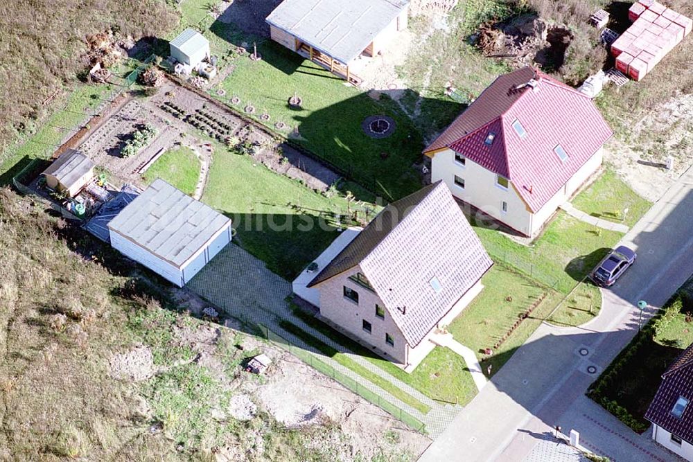 Luftbild Eberswalde-Lichterfelde / Brandenburg - Einfamilienhausneubausiedlung im Stadtteil Lichterfelde von Eberswalde in Brandenburg