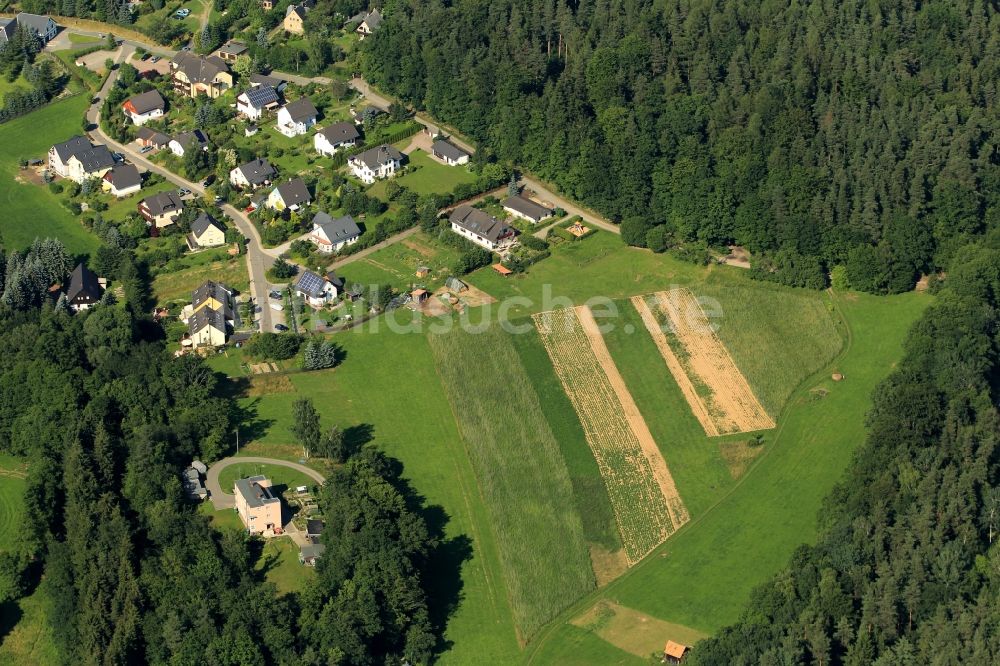 Luftbild Neumühle/Elster - Einfamilienhaussiedlung Grüne Eiche in Neumühle/Elster im Bundesland Thüringen