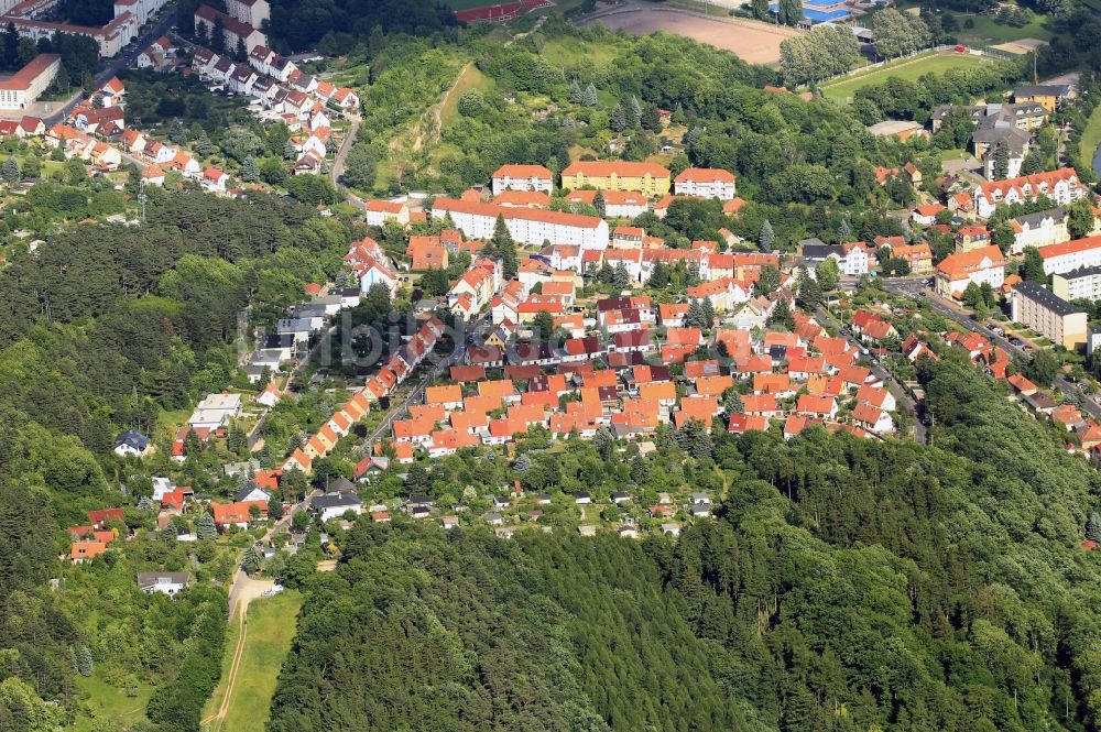 Eisenach von oben - Einfamilienhaussiedlung Ramsberg in Eisenach im Bundesland Thüringen