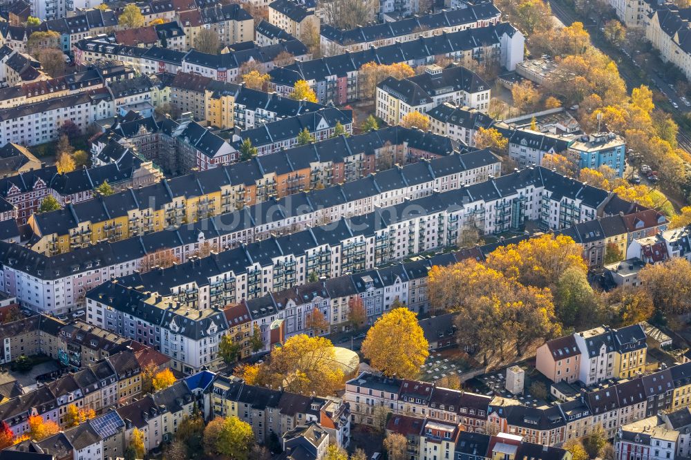 Luftaufnahme Tremonia - Einfamilienhäuser als Reihenhaussiedlung in Tremonia im Bundesland Nordrhein-Westfalen, Deutschland