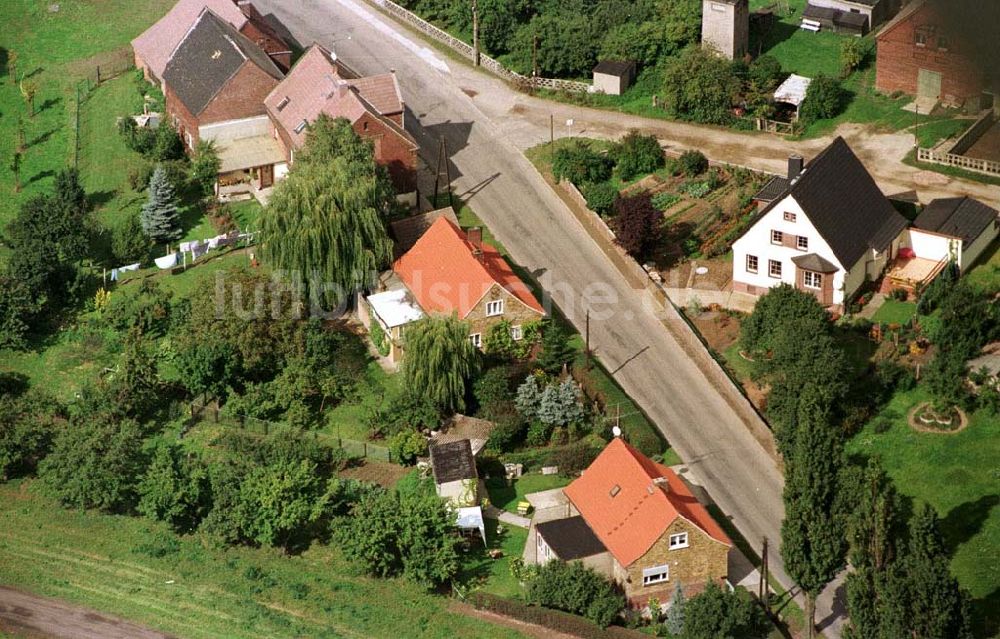 Luftbild Wittenberg / Brandenburg - Einfamilienhäuser bei Wittenberg