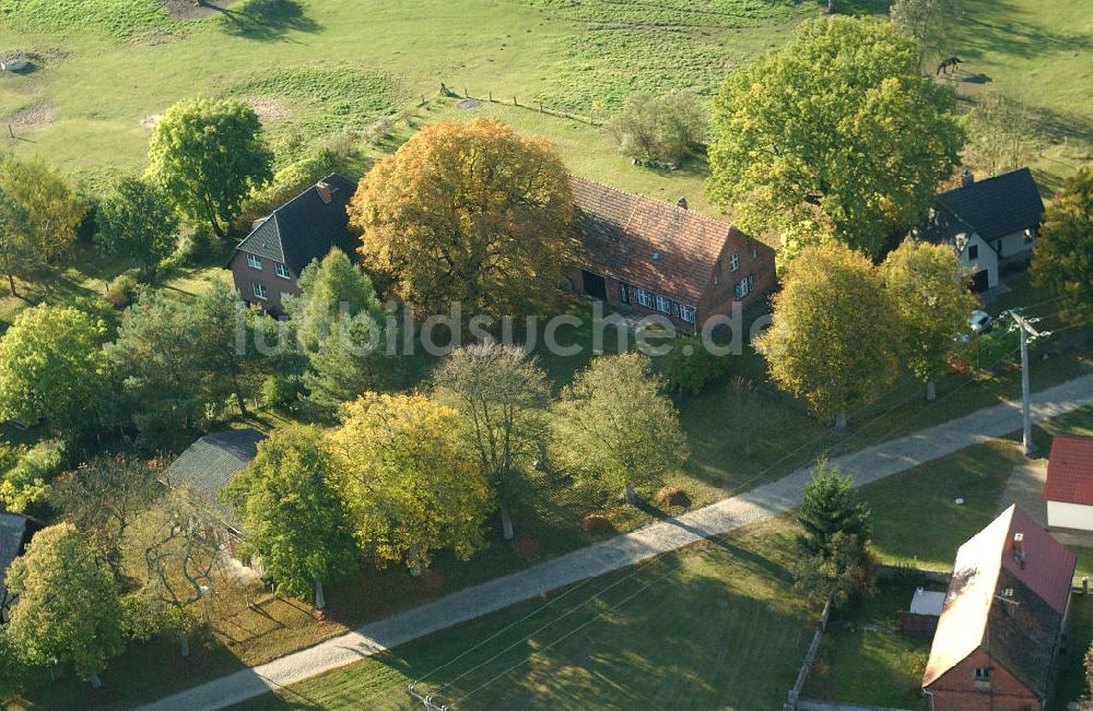 Luftaufnahme Nausdorf / Lenzen - Einfamilienhäuser Ortsteil Nausdorf der Gemeinde Lenzen