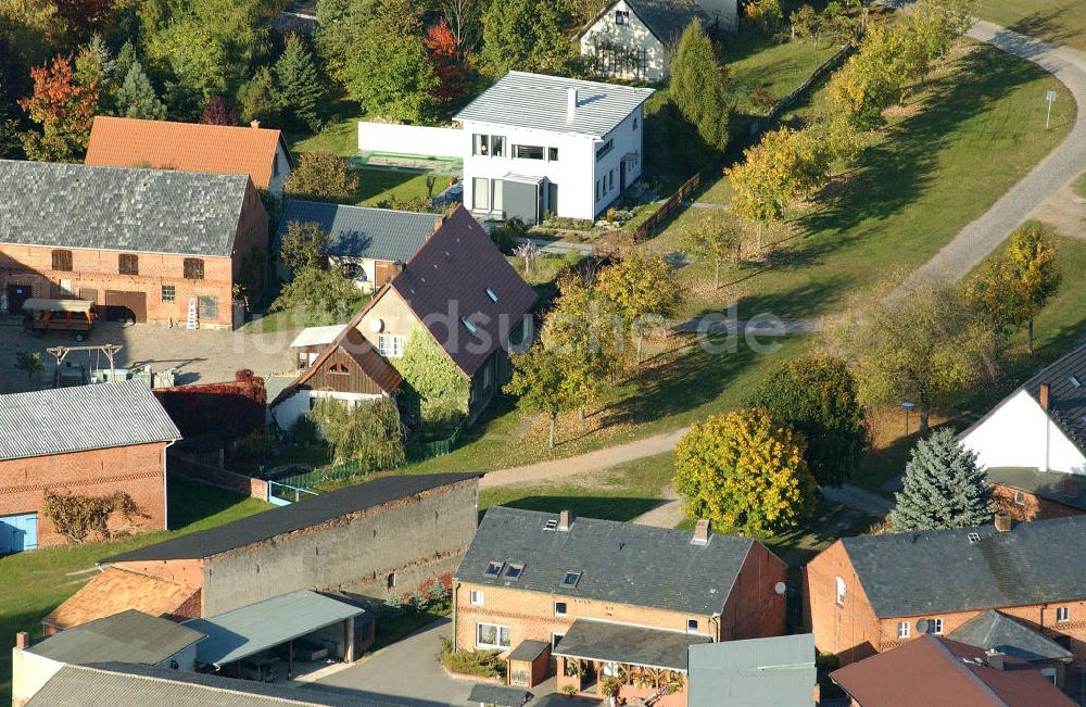 Luftbild Nausdorf / Lenzen - Einfamilienhäuser Ortsteil Nausdorf der Gemeinde Lenzen