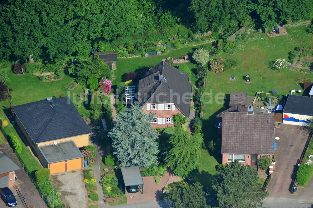 Steinburg OT Sprenge aus der Vogelperspektive: Einfamilienhäuser in Steinburg OT Sprenge im Bundesland Schleswig-Holstein