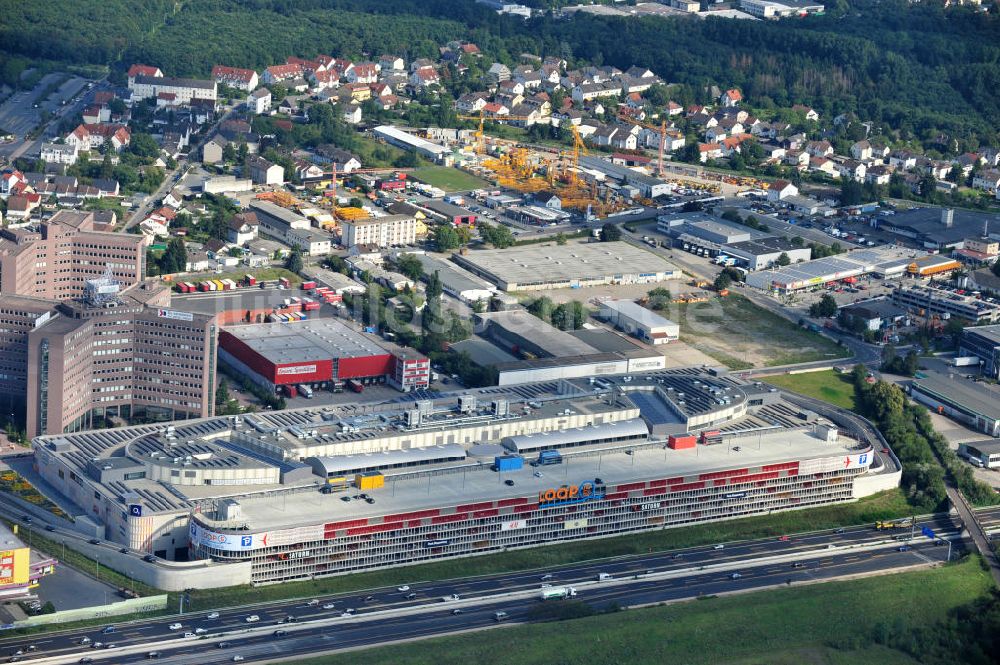 Weiterstadt von oben - Einkaufs- und Geschäftszentrum LOOP5 Shopping Centre in 64331 Weiterstadt