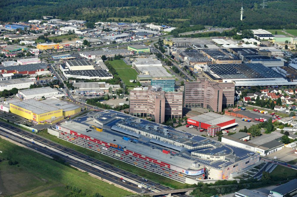 Luftaufnahme Weiterstadt - Einkaufs- und Geschäftszentrum LOOP5 Shopping Centre in 64331 Weiterstadt