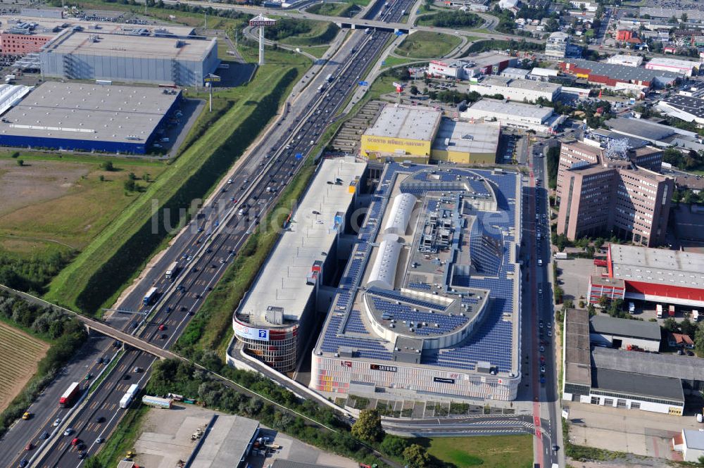 Weiterstadt aus der Vogelperspektive: Einkaufs- und Geschäftszentrum LOOP5 Shopping Centre in 64331 Weiterstadt