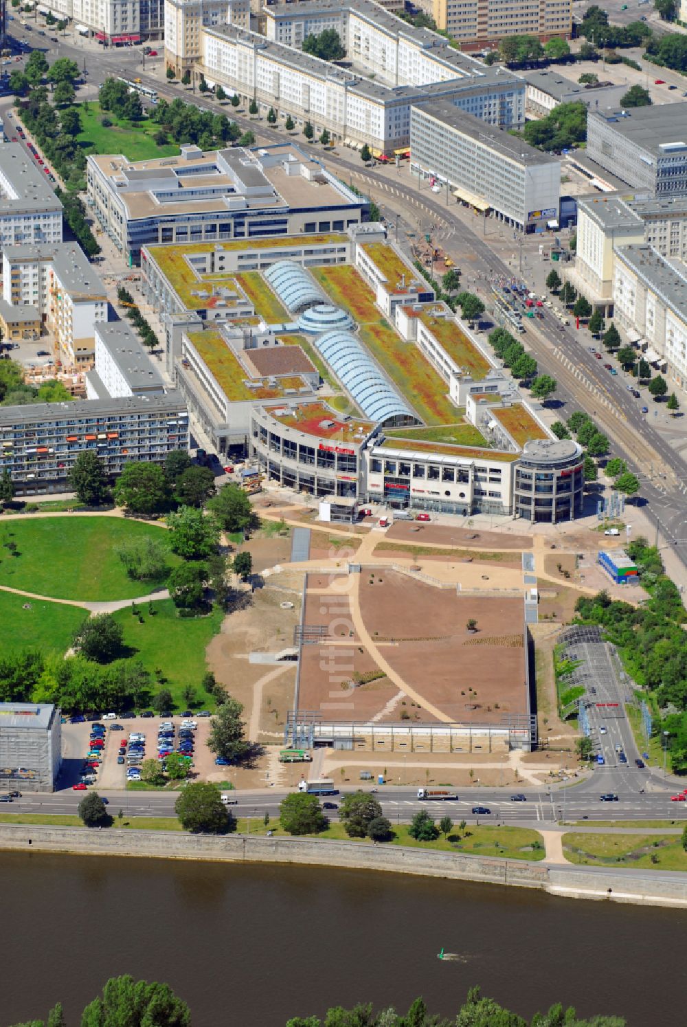 Luftbild Magdeburg - Einkaufs- Zentrum Allee-Center Magdeburg im Ortsteil Zentrum in Magdeburg im Bundesland Sachsen-Anhalt, Deutschland