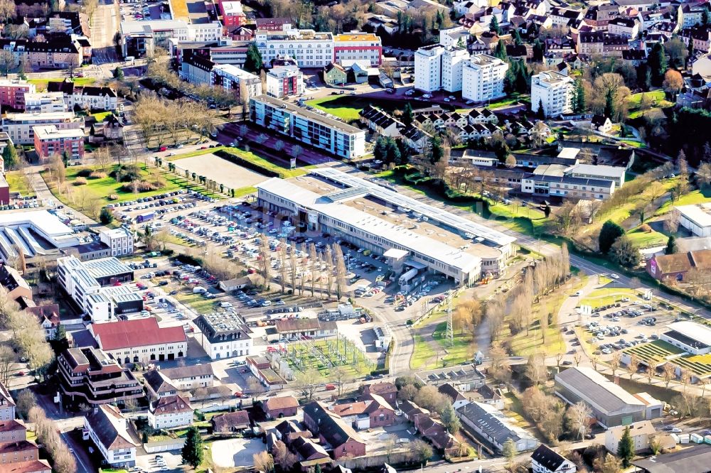 Luftaufnahme Lahr/Schwarzwald - Einkaufs- Zentrum Arena in Lahr/Schwarzwald im Bundesland Baden-Württemberg, Deutschland