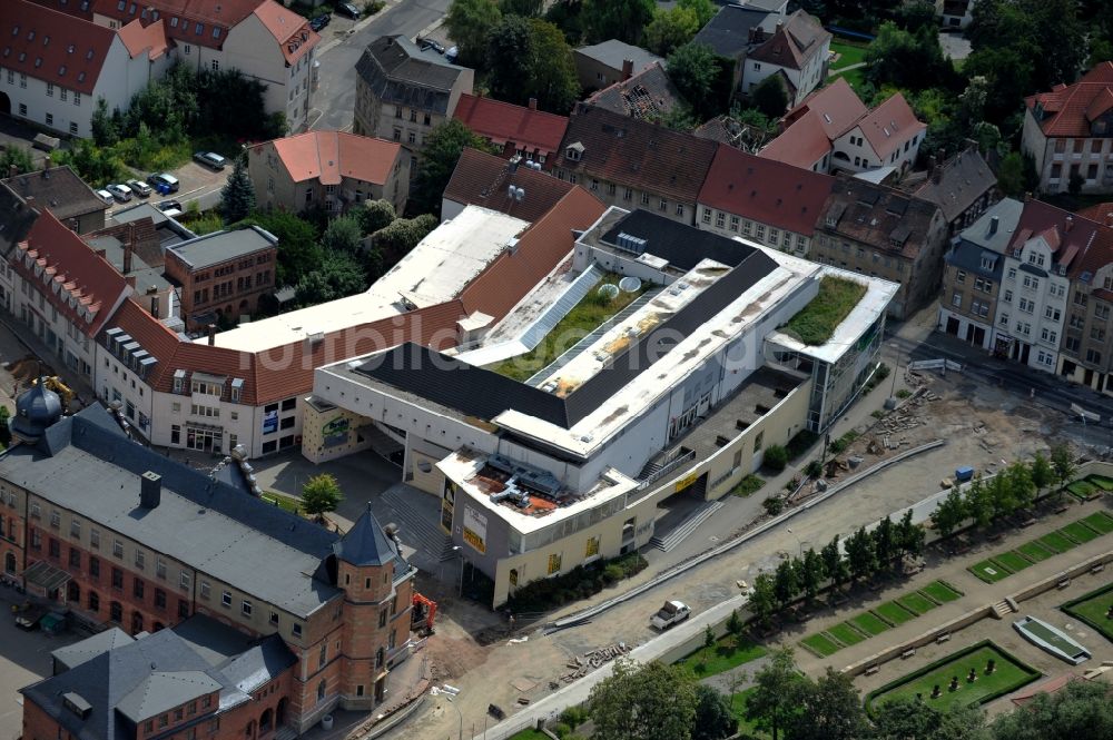 Luftaufnahme Zeitz - Einkaufs- Zentrum Brühl-Center in Zeitz im Bundesland Sachsen-Anhalt, Deutschland