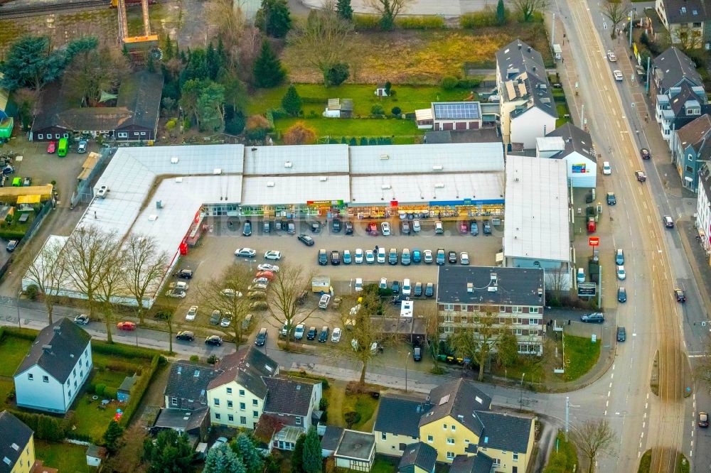 Luftbild Bochum - Einkaufs- Zentrum an der Castroper Straße in Bochum im Bundesland Nordrhein-Westfalen, Deutschland