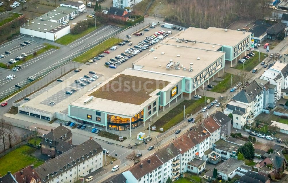 Luftbild Bochum - Einkaufs- Zentrum an der Castroper Straße im Ortsteil Bochum Mitte in Bochum im Bundesland Nordrhein-Westfalen, Deutschland