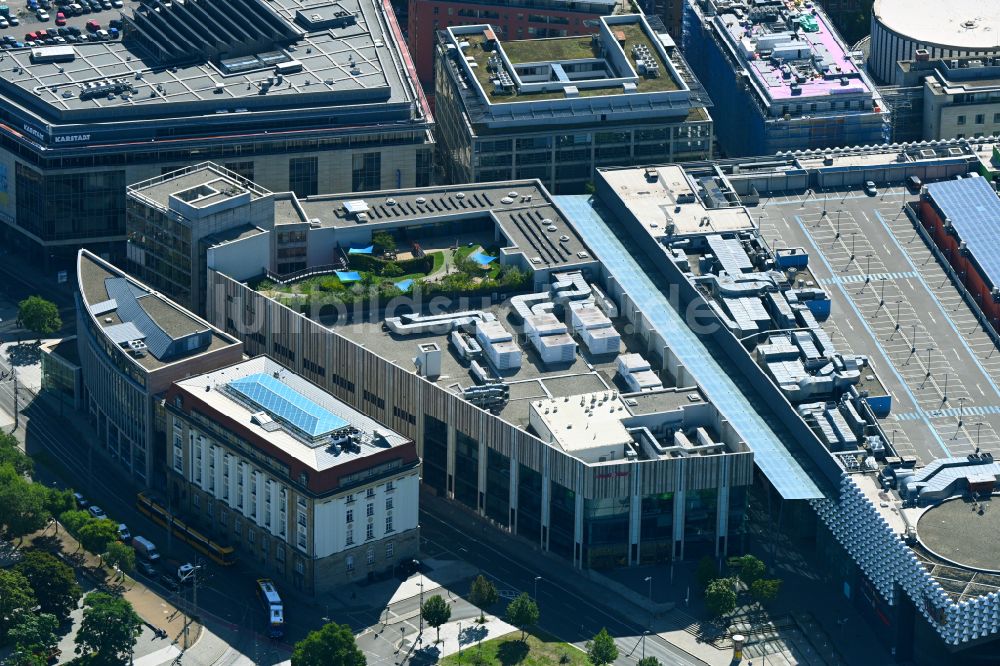 Luftaufnahme Dresden - Einkaufs- Zentrum Centrum Galerie in Dresden im Bundesland Sachsen, Deutschland