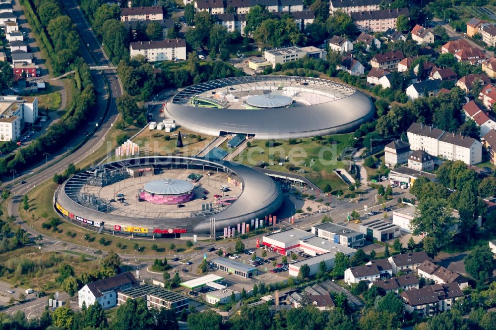 Baden-Baden von oben - Einkaufs- Zentrum Cite in Baden-Baden im Bundesland Baden-Württemberg, Deutschland