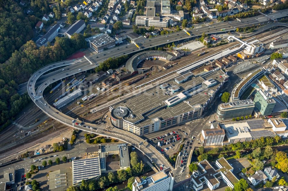 Siegen aus der Vogelperspektive: Einkaufs- Zentrum City-Galerie Siegen in Siegen im Bundesland Nordrhein-Westfalen, Deutschland