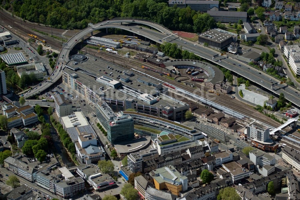 Siegen von oben - Einkaufs- Zentrum City-Galerie Siegen in Siegen im Bundesland Nordrhein-Westfalen, Deutschland