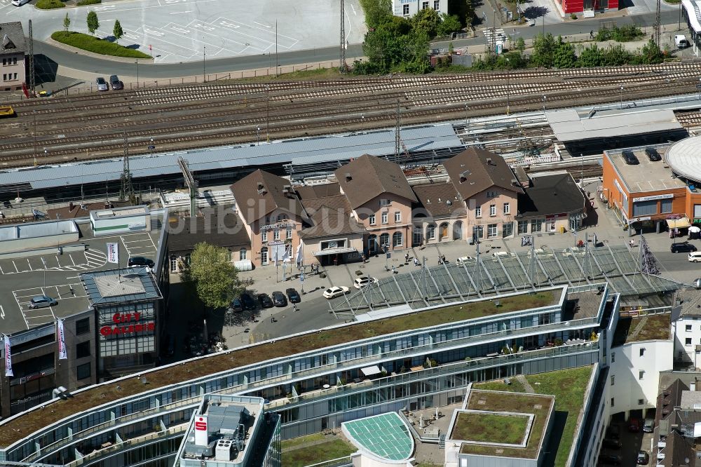 Siegen von oben - Einkaufs- Zentrum City-Galerie Siegen in Siegen im Bundesland Nordrhein-Westfalen, Deutschland