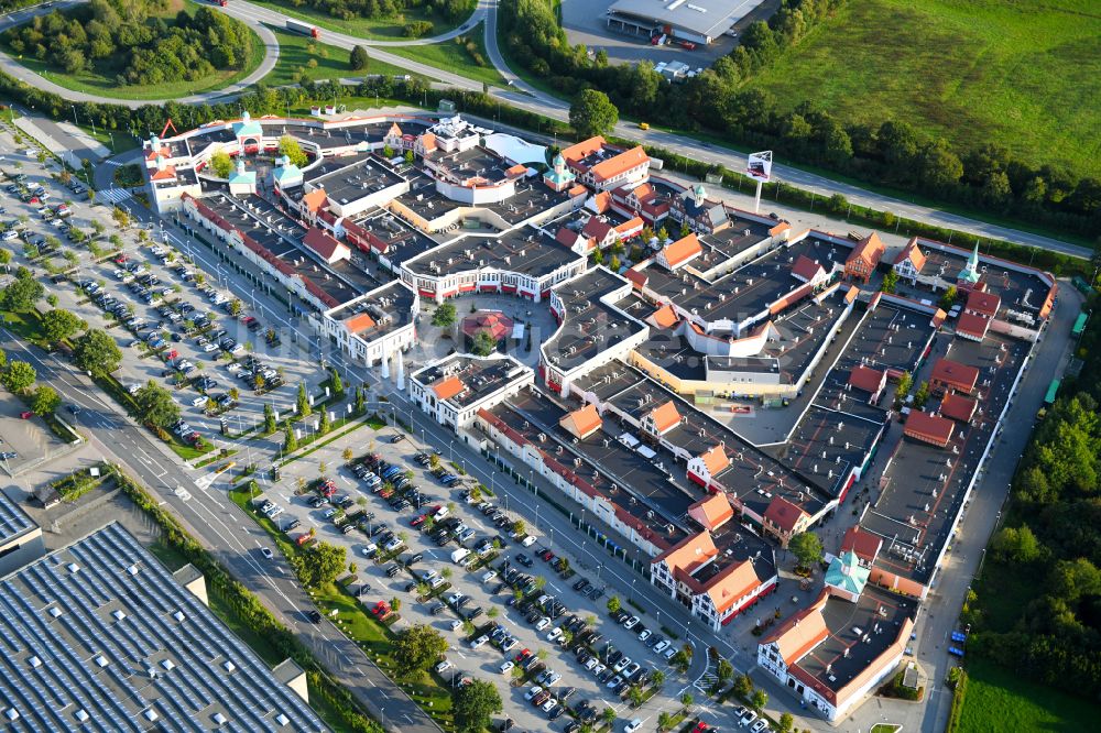 Luftbild Neumünster - Einkaufs- Zentrum Designer Outlet Neumünster in Neumünster im Bundesland Schleswig-Holstein, Deutschland