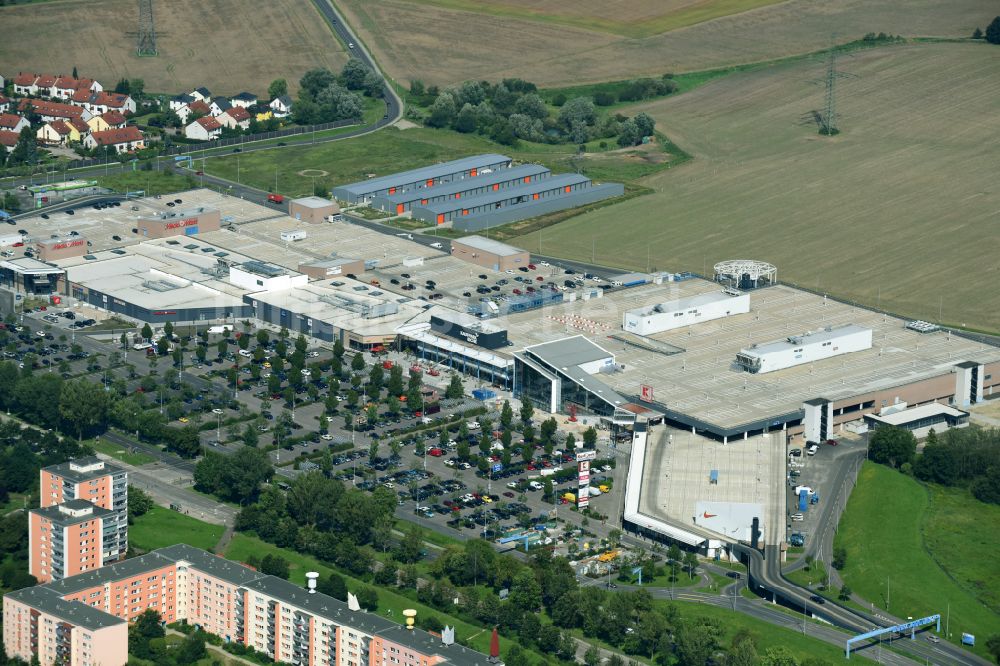 Luftbild Eiche - Einkaufs- Zentrum Eiche der Unibail-Rodamco Germany GmbH an der Landsberger Chaussee Ecke Hellersdorfer Weg in Eiche im Bundesland Brandenburg, Deutschland