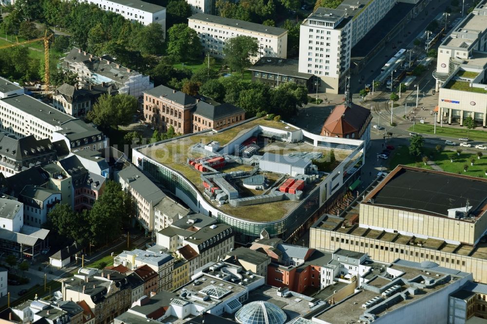 Luftbild Gera - Einkaufs- Zentrum Elster Forum am Museumsplatz in Gera im Bundesland Thüringen, Deutschland