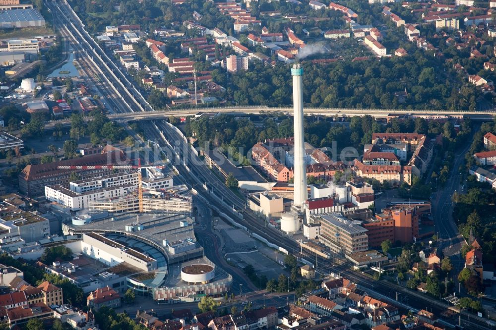 Luftbild Erlangen - Einkaufs- Zentrum ERLANGEN ARCADEN in Erlangen im Bundesland Bayern, Deutschland