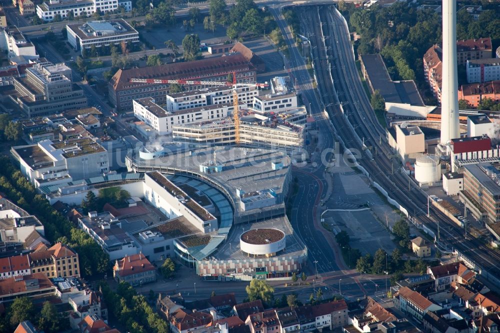 Luftaufnahme Erlangen - Einkaufs- Zentrum ERLANGEN ARCADEN in Erlangen im Bundesland Bayern, Deutschland