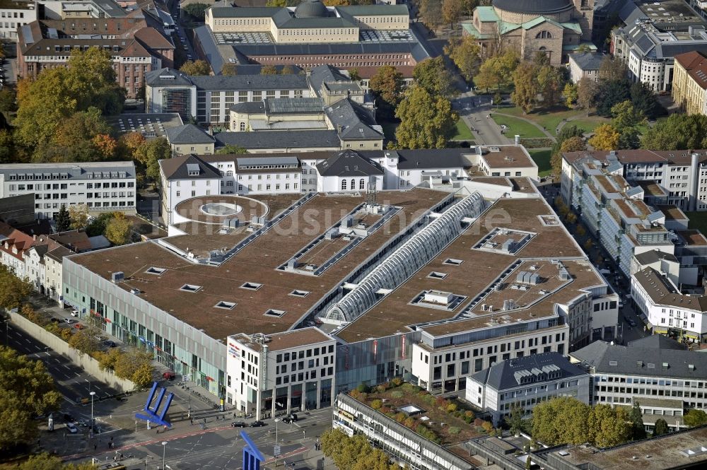 Luftbild Karlsruhe - Einkaufs- Zentrum Ettlinger Tor Karlsruhe in Karlsruhe im Bundesland Baden-Württemberg, Deutschland