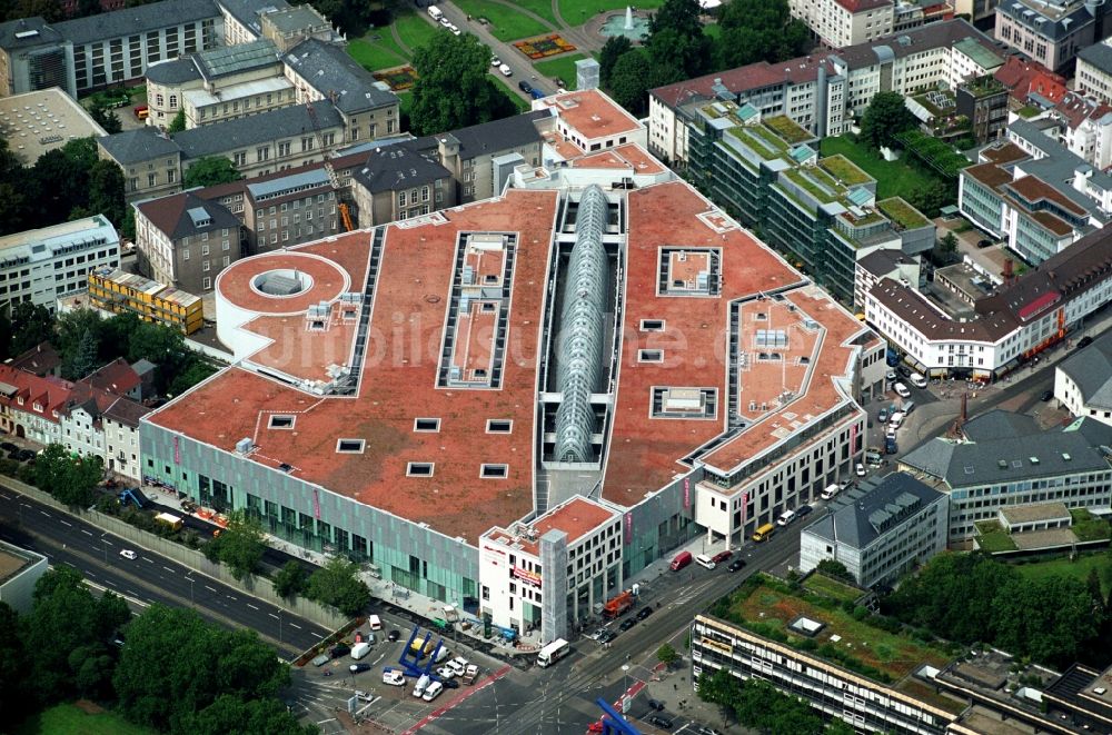 Karlsruhe von oben - Einkaufs- Zentrum Ettlinger Tor Karlsruhe in Karlsruhe im Bundesland Baden-Württemberg, Deutschland