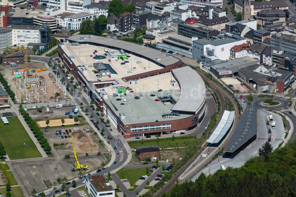 Luftaufnahme Gummersbach - Einkaufs- Zentrum Forum Gummersbach in Gummersbach im Bundesland Nordrhein-Westfalen, Deutschland