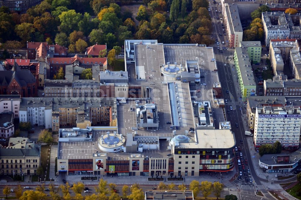 Szczecin - Stettin von oben - Einkaufs- Zentrum Galeria Kaskada in Szczecin - Stettin in Westpommern, Polen