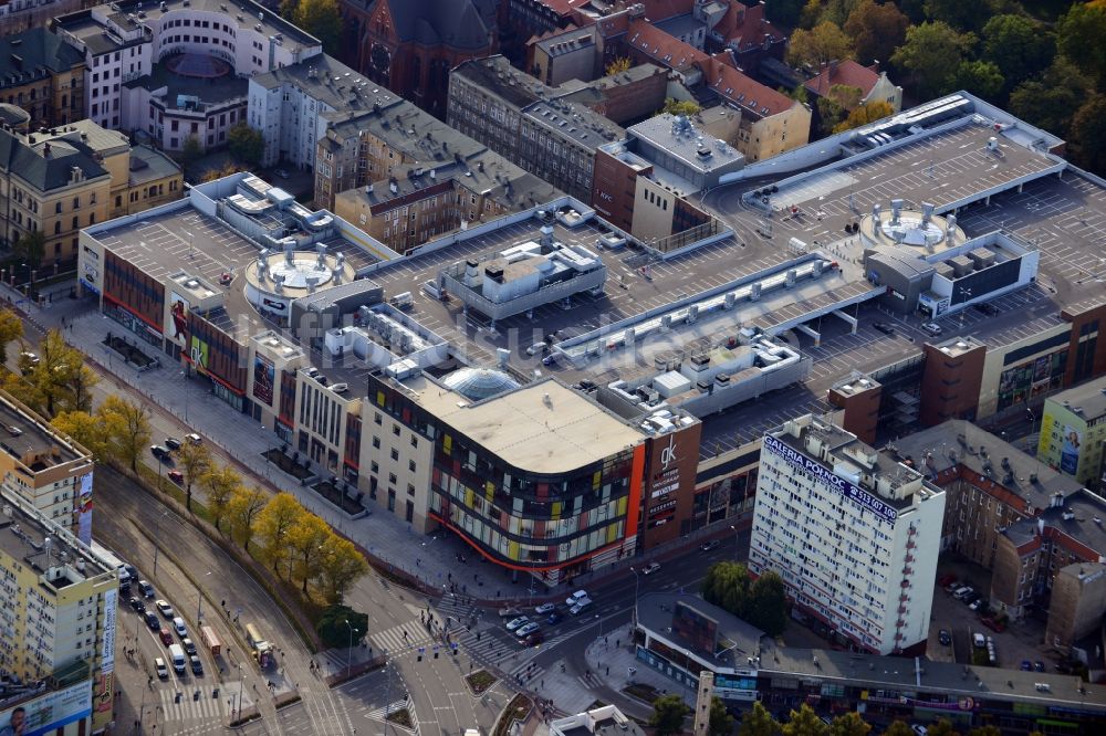 Luftbild Szczecin - Stettin - Einkaufs- Zentrum Galeria Kaskada in Szczecin - Stettin in Westpommern, Polen