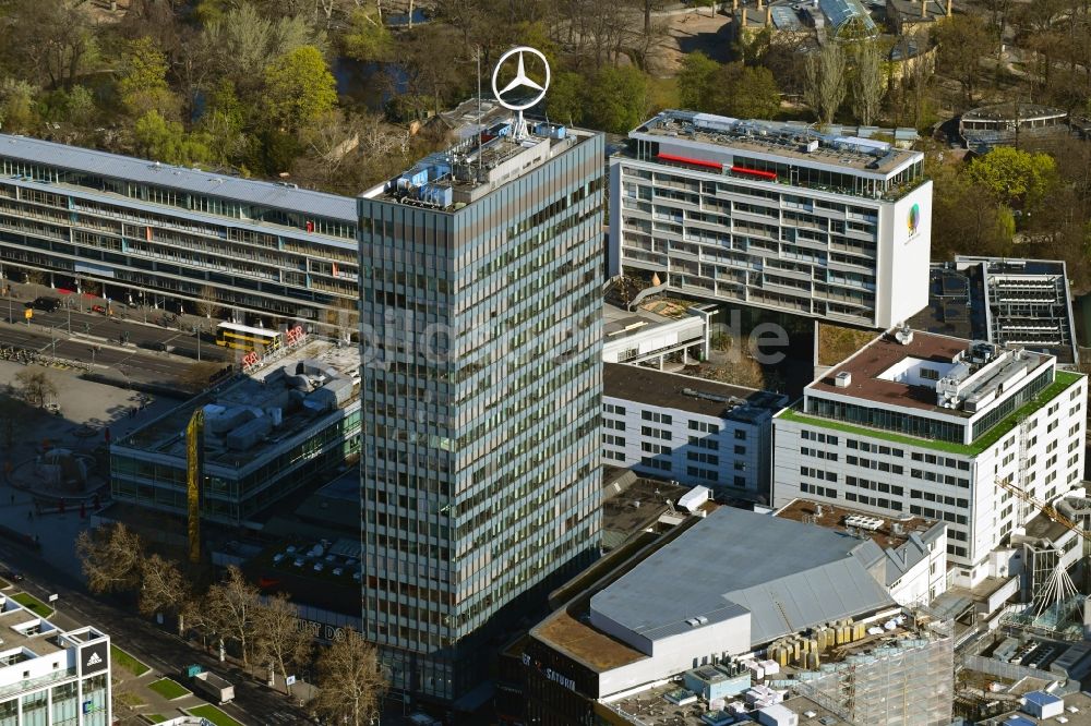 Luftbild Berlin - Einkaufs- Zentrum und Geschäftshaus Europa-Center in Berlin, Deutschland