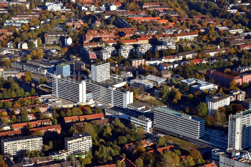 Hamburg aus der Vogelperspektive: Einkaufs- Zentrum Hamburger Meile in Hamburg, Deutschland