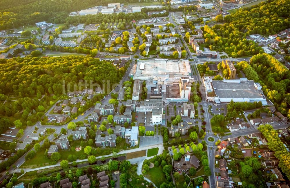 Luftbild Bergkamen - Einkaufs- Zentrum Kaufland in Bergkamen im Bundesland Nordrhein-Westfalen, Deutschland