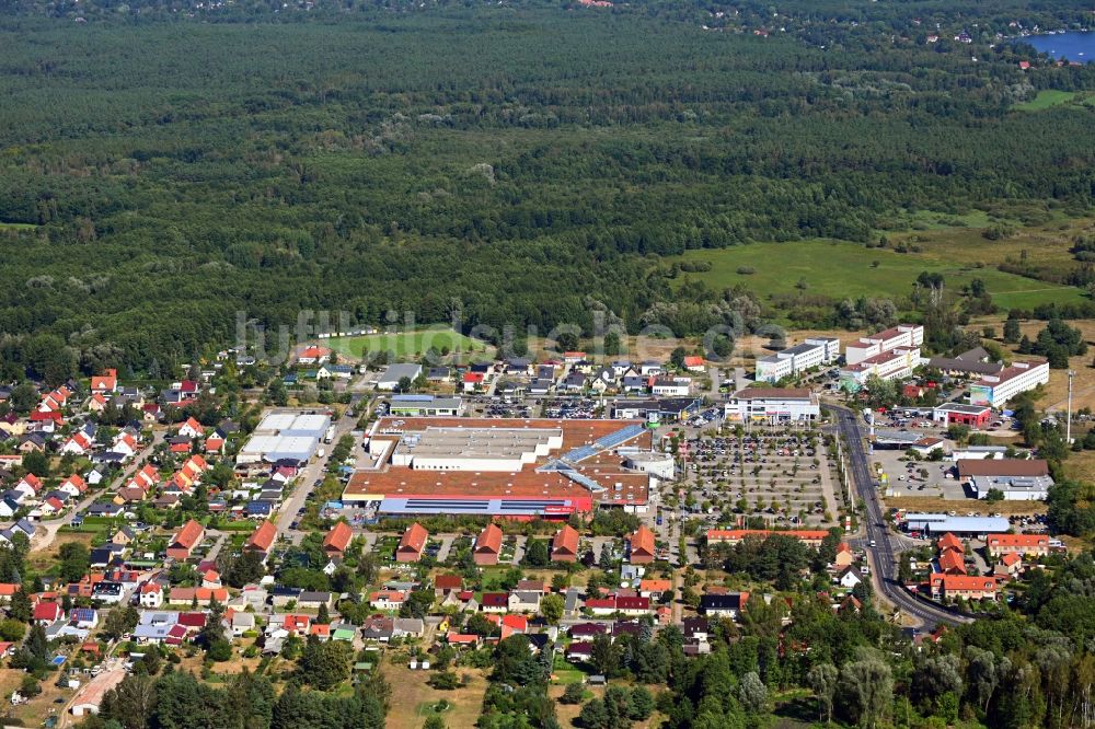 Luftbild Gosen-Neu Zittau - Einkaufs- Zentrum Müggelpark Gosen in Gosen-Neu Zittau im Bundesland Brandenburg, Deutschland