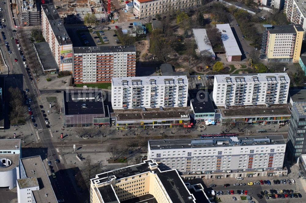 Luftaufnahme Magdeburg - Einkaufs- Zentrum Papenbreer Modehaus Magdeburg in Magdeburg im Bundesland Sachsen-Anhalt, Deutschland