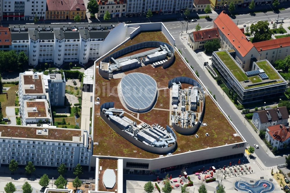 Luftbild München - Einkaufs- Zentrum Pasing Arcaden 2 am Pasinger Bahnhofsplatz im Ortsteil Pasing-Obermenzing in München im Bundesland Bayern, Deutschland