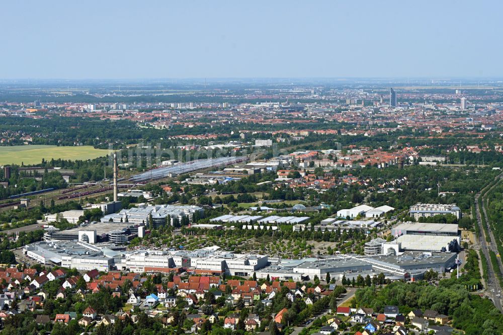 Luftbild Leipzig - Einkaufs- Zentrum Paunsdorf Center in Leipzig im Bundesland Sachsen, Deutschland