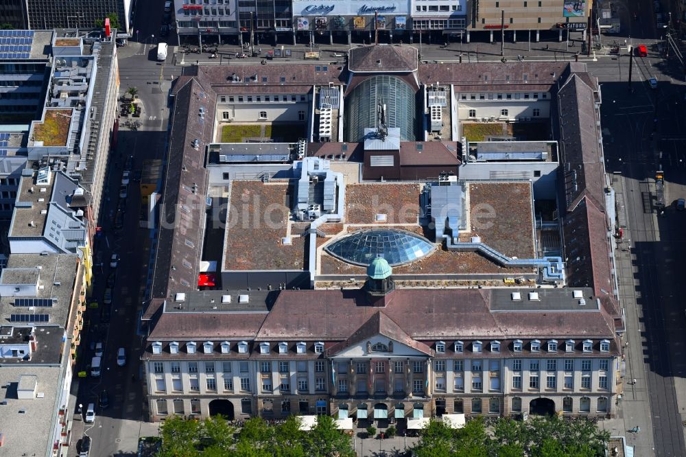 Luftbild Karlsruhe - Einkaufs- Zentrum Postgalerie in Karlsruhe im Bundesland Baden-Württemberg, Deutschland