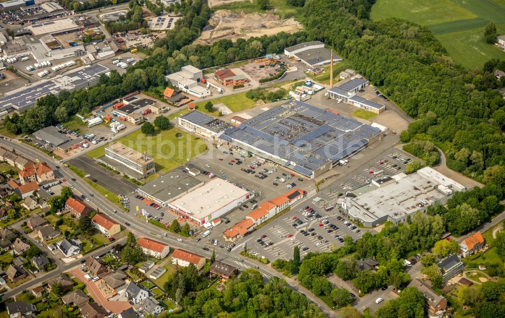 Luftbild Hamm - Einkaufs- Zentrum an der Römerstraße in Hamm im Bundesland Nordrhein-Westfalen, Deutschland