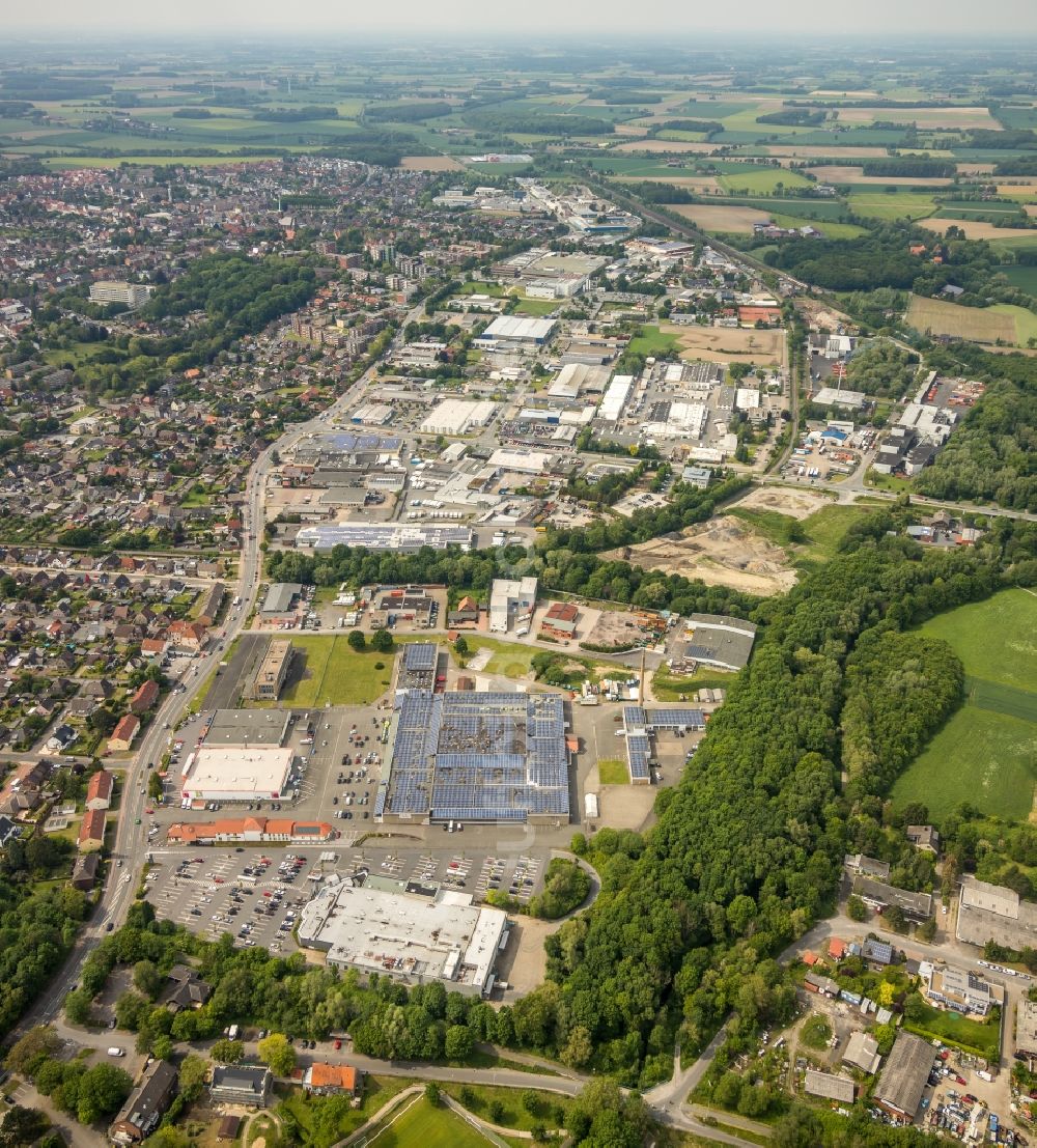 Luftbild Hamm - Einkaufs- Zentrum an der Römerstraße in Hamm im Bundesland Nordrhein-Westfalen, Deutschland