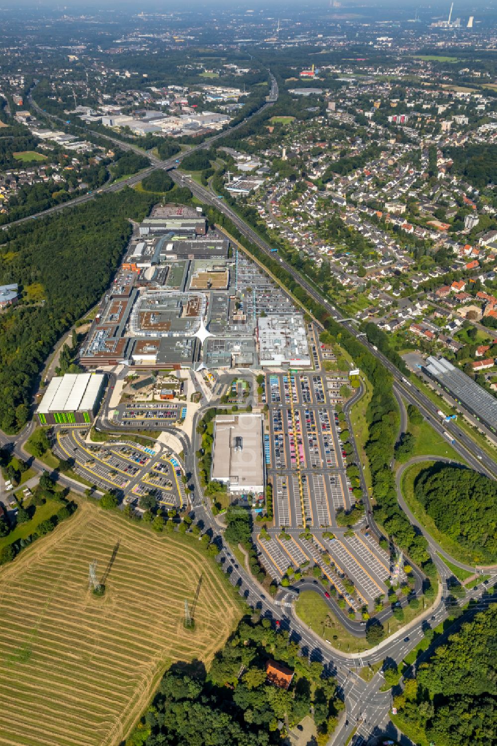 Luftaufnahme Bochum - Einkaufs- Zentrum Ruhr Park in Bochum im Bundesland Nordrhein-Westfalen, Deutschland