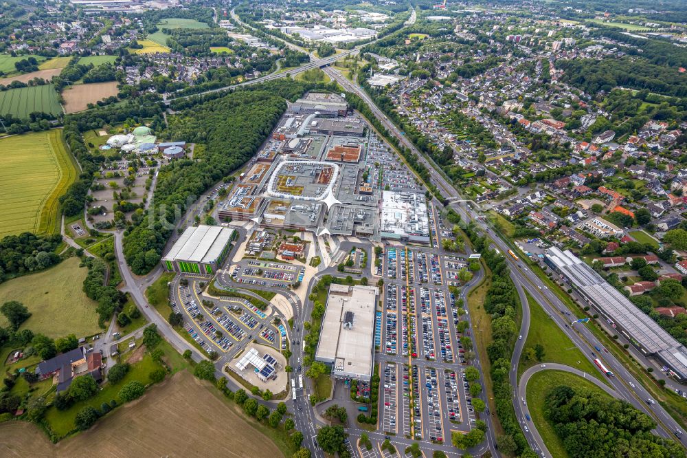 Bochum von oben - Einkaufs- Zentrum Ruhr Park in Bochum im Bundesland Nordrhein-Westfalen, Deutschland